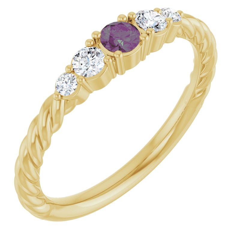 1/6 ctw Diamond Stackable Family Ring