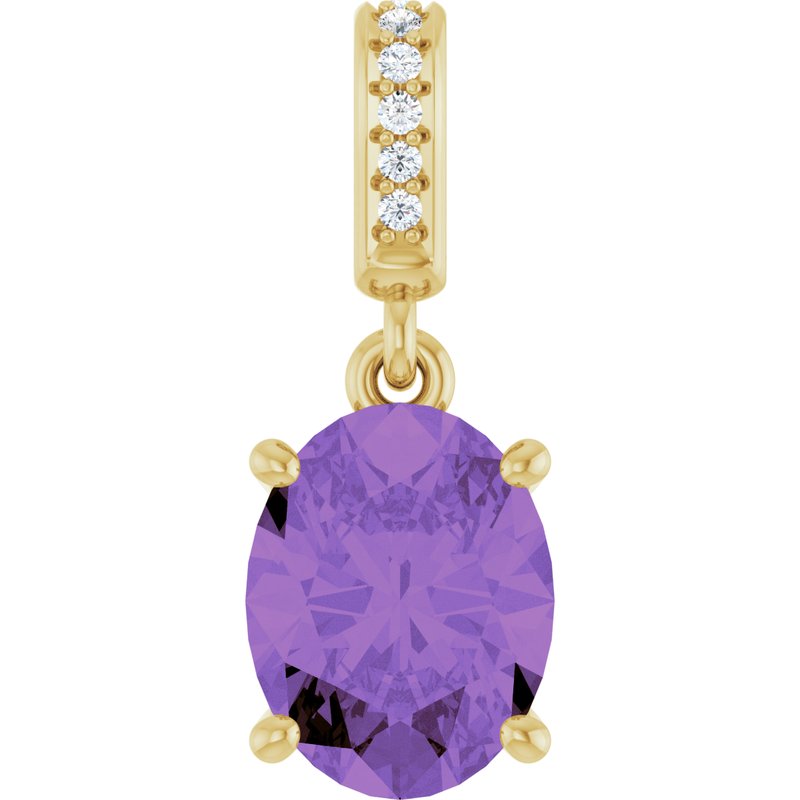 Accented Necklace or Charm/Pendant