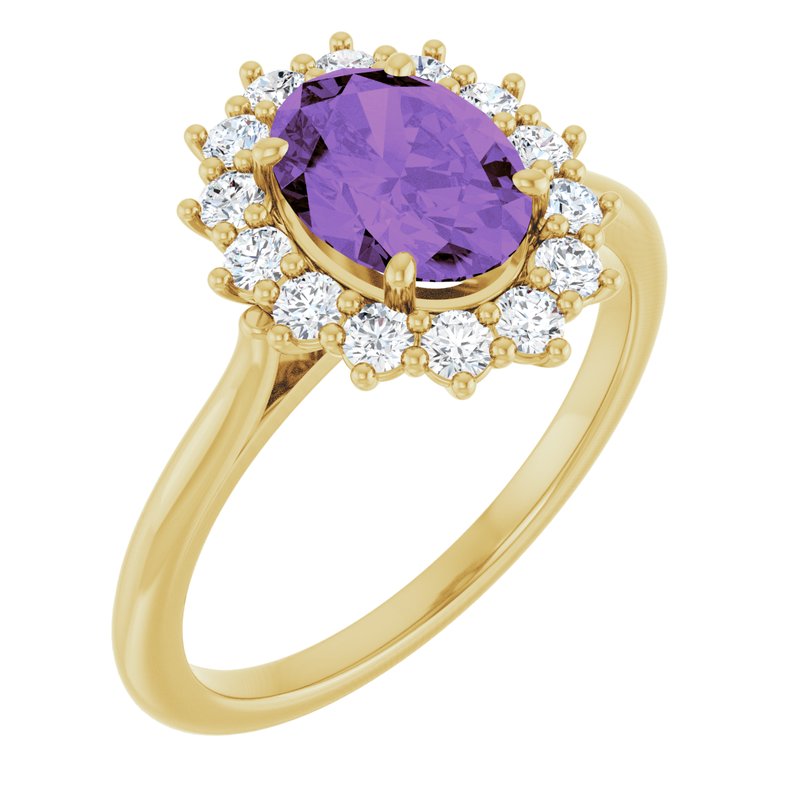 Halo-Style Ring — Diamond