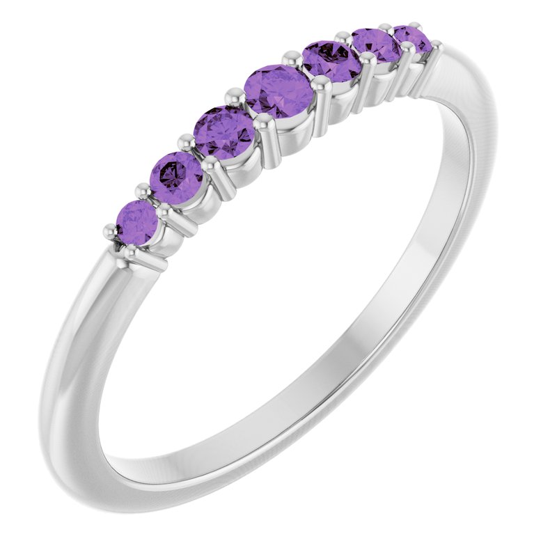 Accented Stackable Ring No. 2