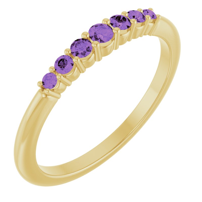Accented Stackable Ring No. 2