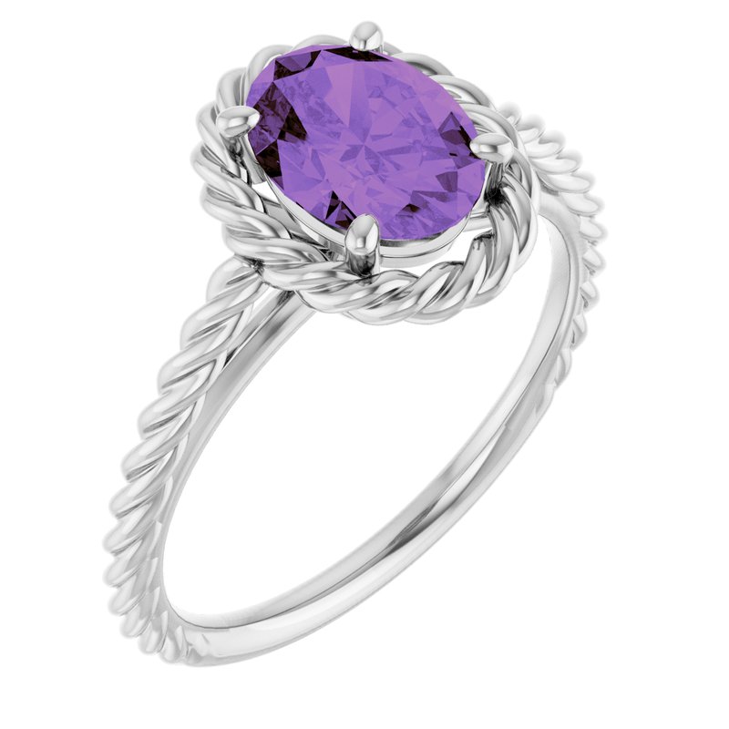 Solitaire Rope Ring