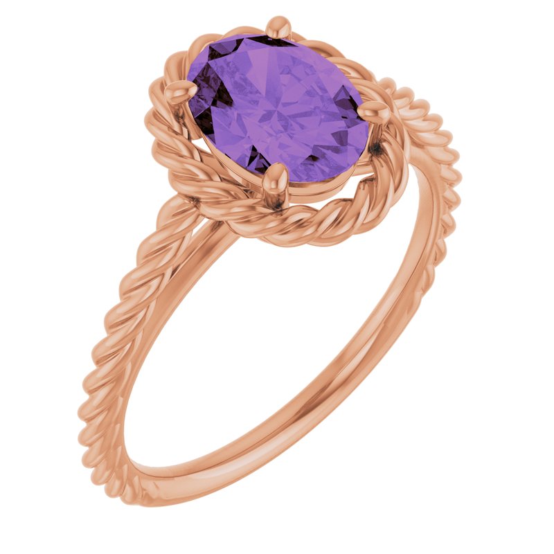 Solitaire Rope Ring