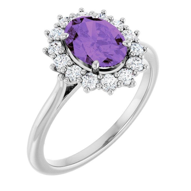 Halo-Style Ring — Diamond