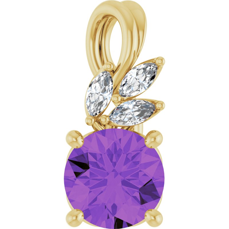 Accented Floral Necklace or Pendant