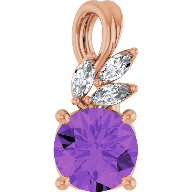 Accented Floral Necklace or Pendant