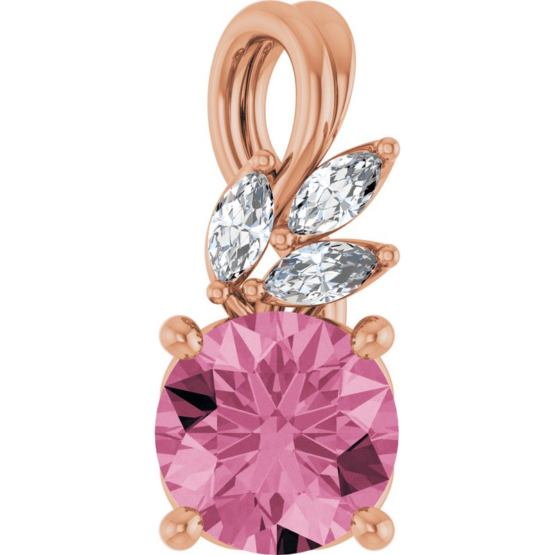 Accented Floral Necklace or Pendant