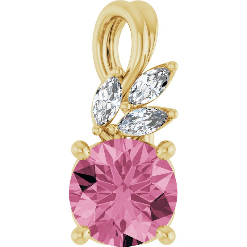 Accented Floral Necklace or Pendant