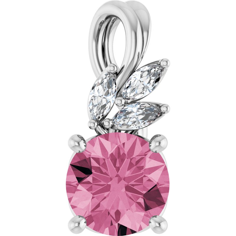 Accented Floral Necklace or Pendant