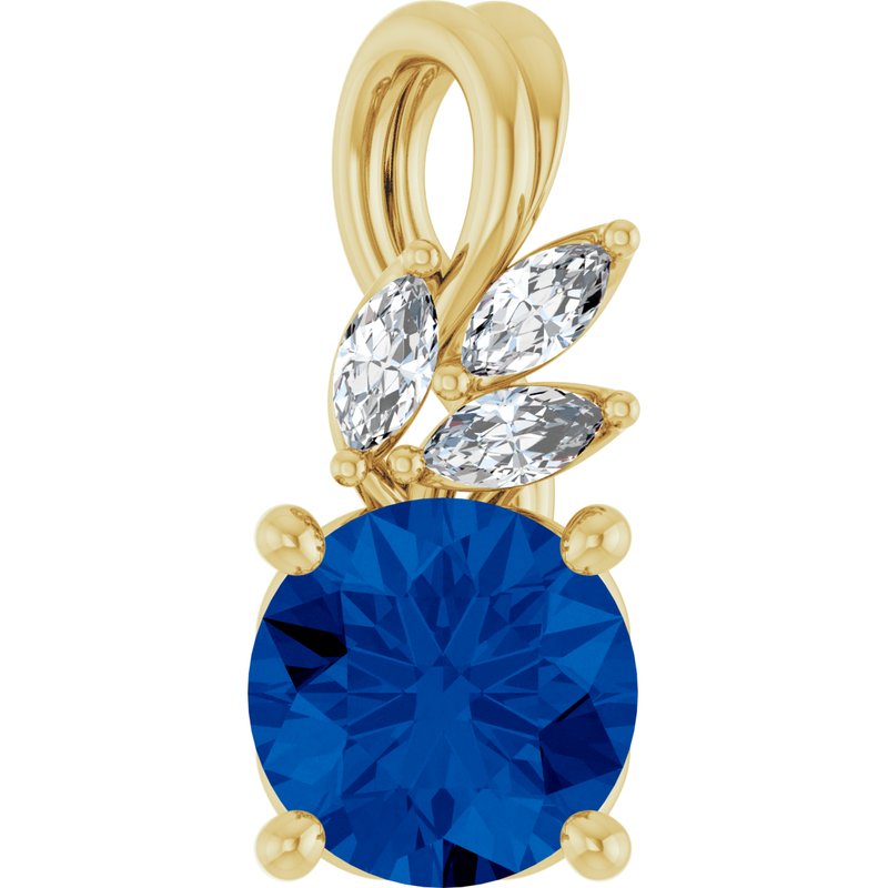 Accented Floral Necklace or Pendant