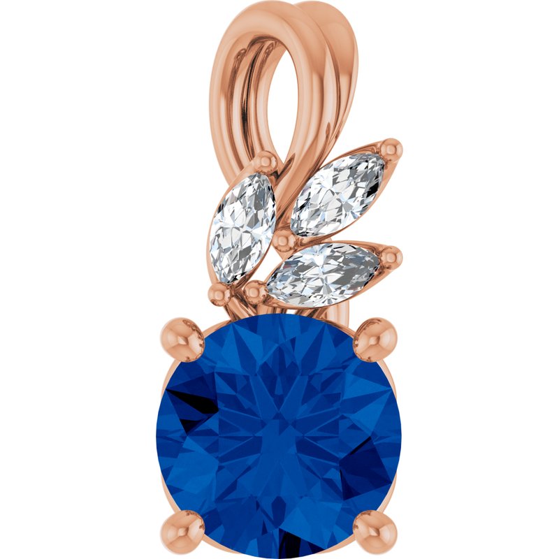 Accented Floral Necklace or Pendant