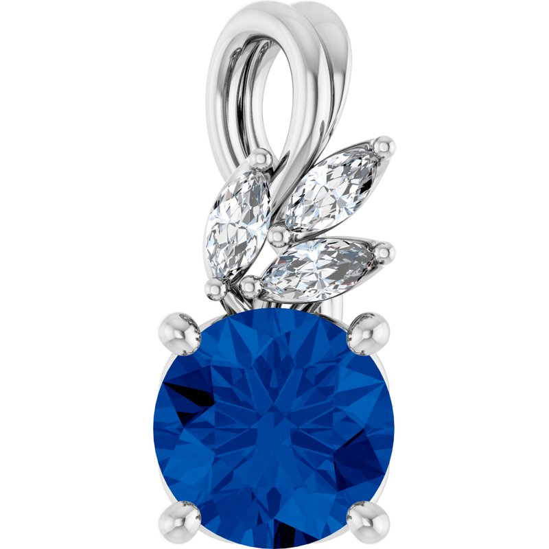 Accented Floral Necklace or Pendant