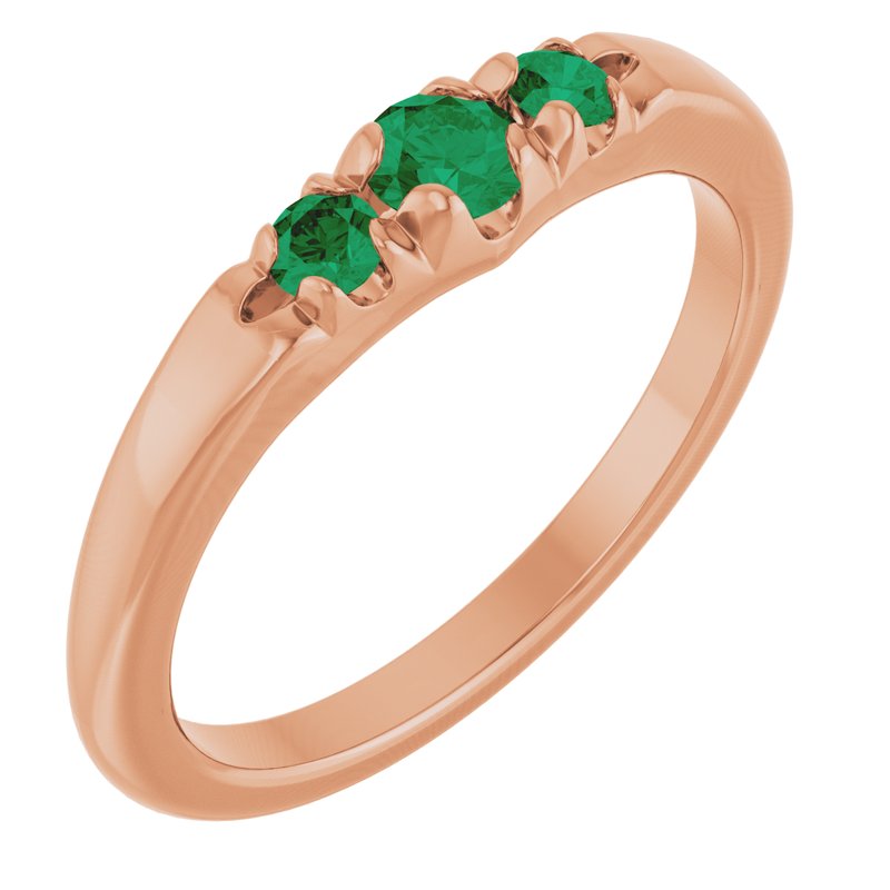 French-Set Accented Ring
