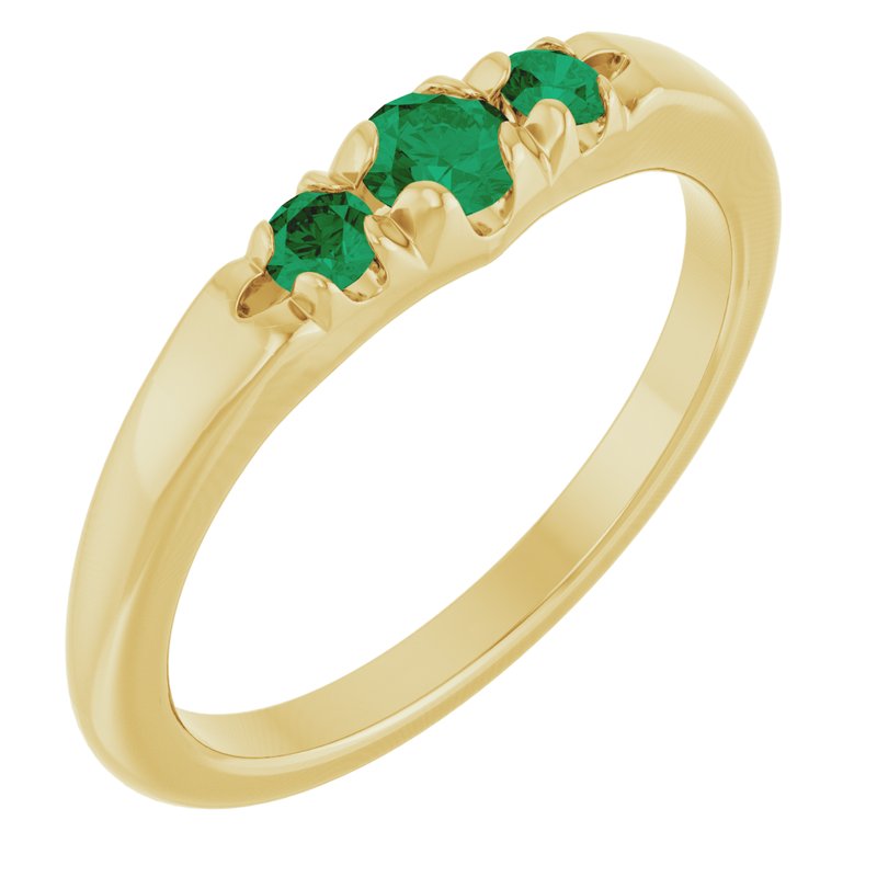 French-Set Accented Ring