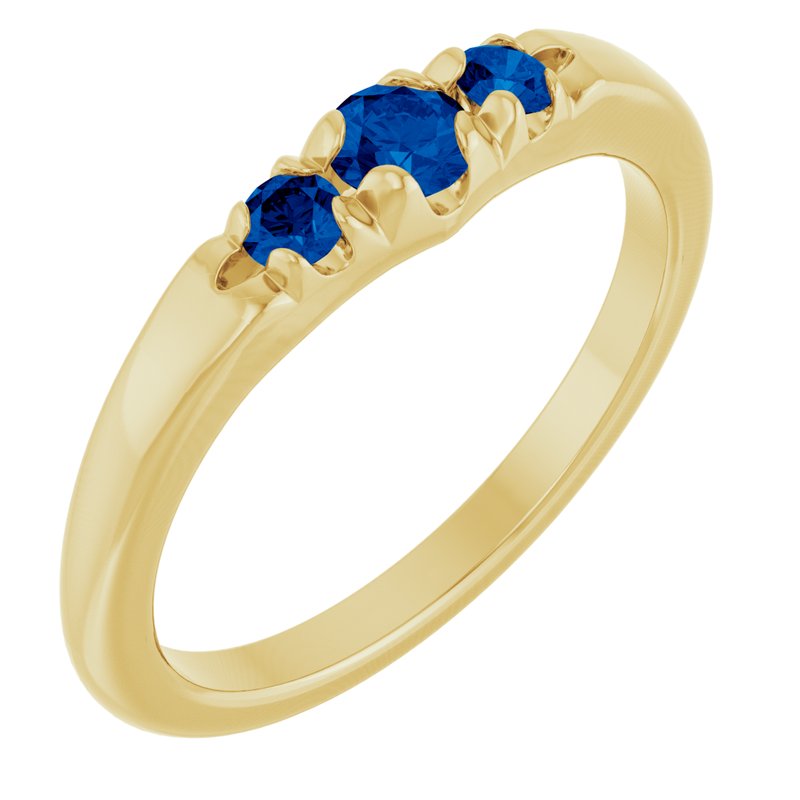French-Set Accented Ring