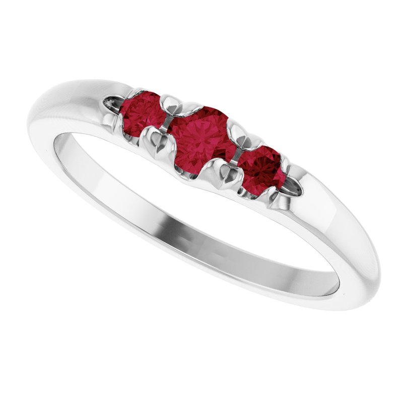 French-Set Accented Ring
